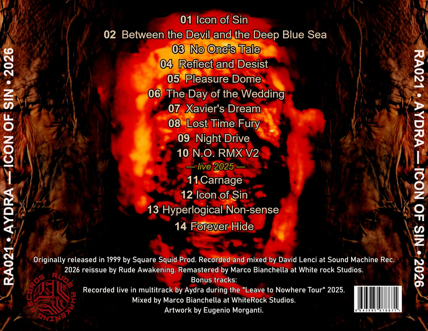 AydrA — Icon of Sin (2026 Remaster) — CD