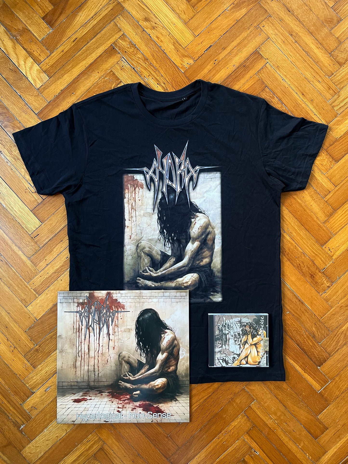 bundle vynil + cd + t-shirt "hyperlogical non-sense"