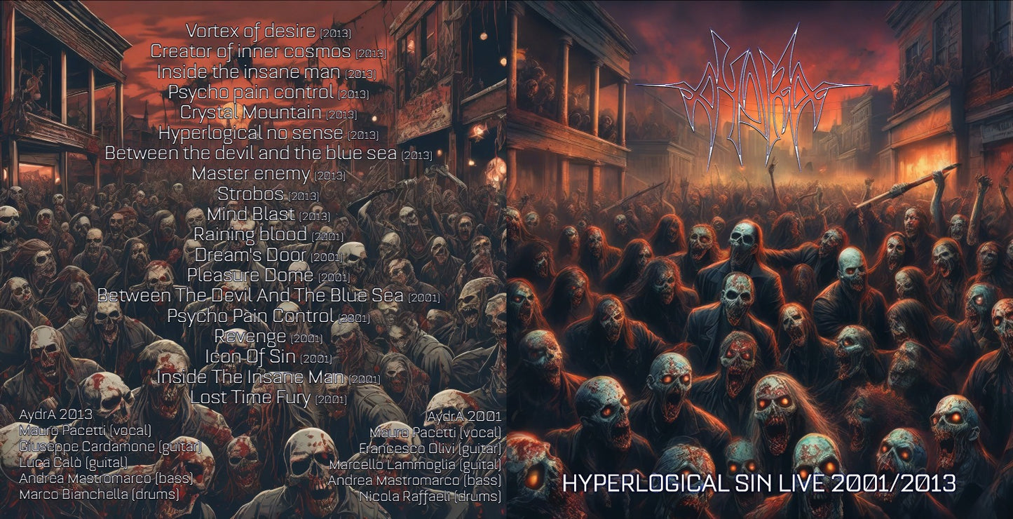 AydrA Hyperlogical sin live 2001/2013  cd live 18 tracks 150 limited numbered copies