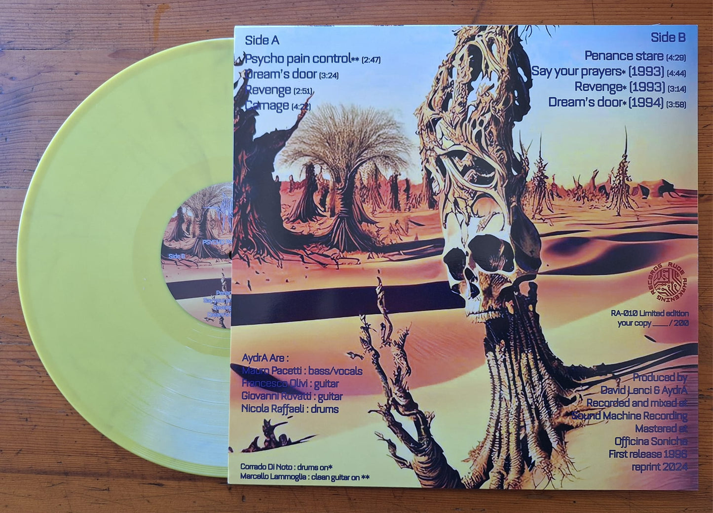 Psycho Pain Control - 12" vynil - limited edition 200 copies -