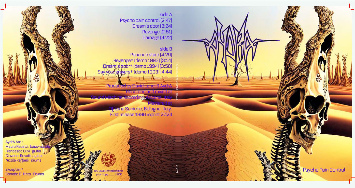 Psycho Pain Control - 12" vynil - limited edition 200 copies -