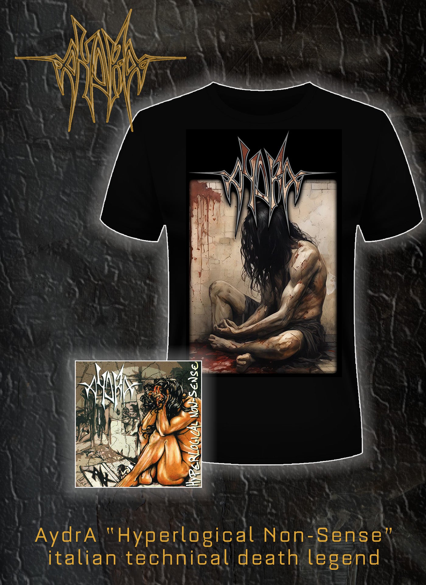 AydrA bundle cd + t-shirt "hyperlogical non-sense"